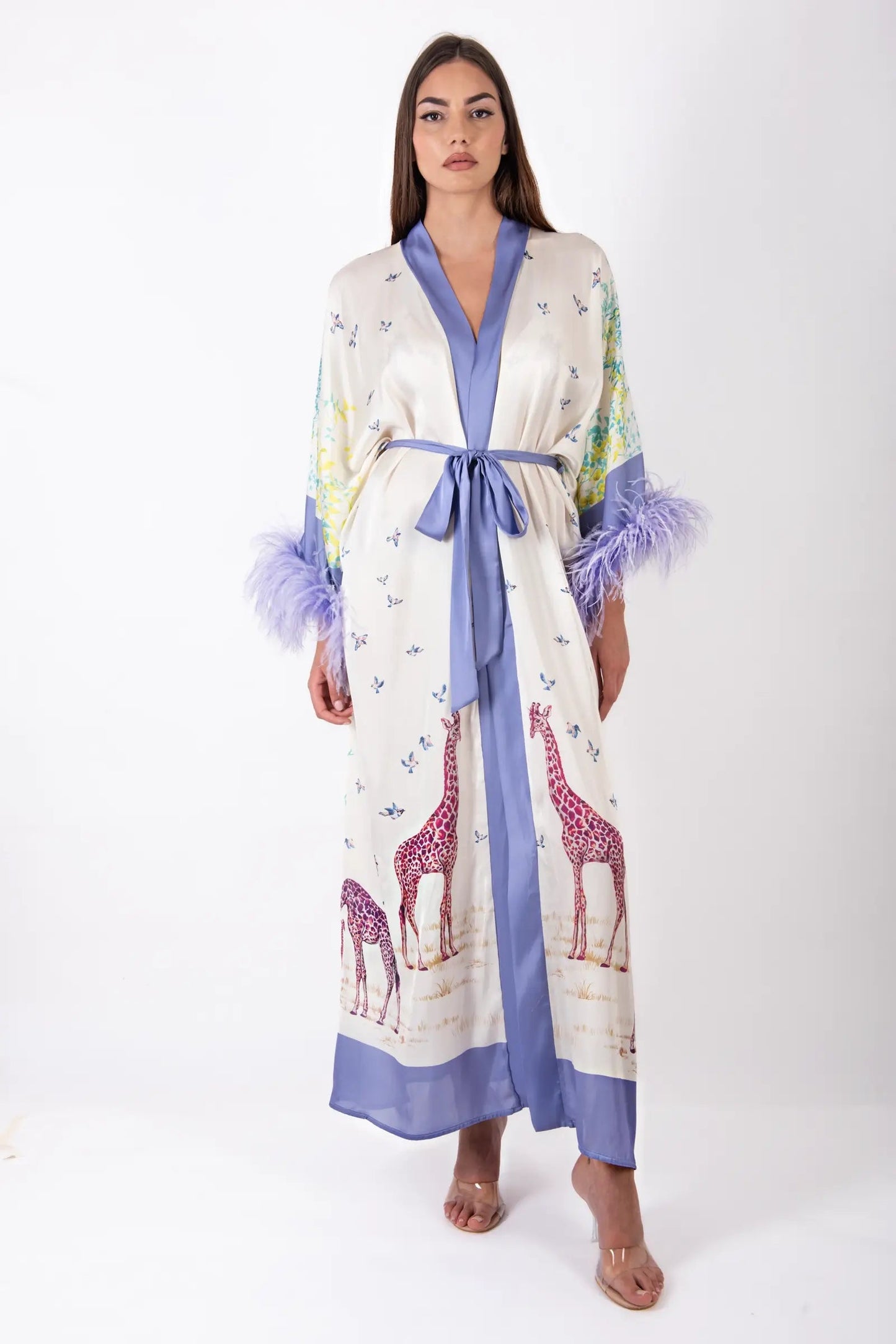 DMM-92459SS25 - KIMONO LUNGO - DISTRICT MARGHERITA MAZZEI